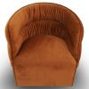 Walden Swivel Chair - Burnt Orange Velvet