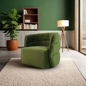 Walden Swivel Chair - Green Velvet