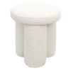 Wesley Ivory Boucle Stool