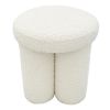 Wesley Ivory Boucle Stool