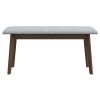 Carlos Fabric Upholstered Solid Wood Bench 36"