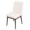 Kate Mid-Century Modern Beige Fabric Dining Chair (Set of 2)