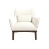 Brayden Mid Century Modern Beige Boucle Armchair