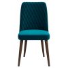 Katie Mid-Century Modern Teal Velvet Dining Chair (Set of 2)