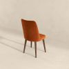 Katie Mid-Century Modern Burnt Orange Velvet Dining Chair (Set of 2)