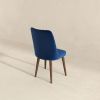 Katie Mid-Century Modern Navy Blue Velvet Dining Chair (Set of 2)