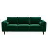 Amber Mid Century Modern Dark Green Luxury Modern Velvet Sofa