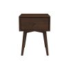 Avery Mid-Century Modern Solid Wood Night Stand 1 Drawer