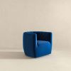 Delaney  Dark Blue Velvet Swivel Chair