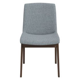 Crystal Mid-Century Modern Light Grey Fabric Dining Chair (Set of 2)