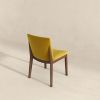 Laura Mid-Century Modern Gold Velvet Solid Wood Dining Chair (Set of 2)