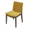 Laura Mid-Century Modern Gold Velvet Solid Wood Dining Chair (Set of 2)