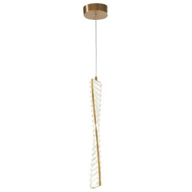 Efell Brushed Gold 10 Watt Pendant