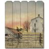 "Early Riser" by Billy Jacobs, Printed Wall Art on a Wood Picket Fence