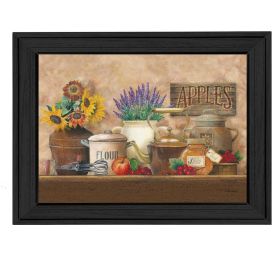 "Antique Kitchen" By Ed Wargo, Printed Wall Art, Ready To Hang Framed Poster, Black Frame