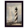 "Cape Hatteras Lighthouse" By Lori Deiter, Printed Wall Art, Ready To Hang Framed Poster, Black Frame