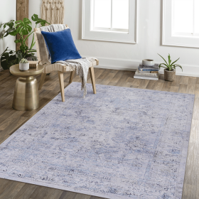 5x8 Area Rugs for Dining Room Rug, Washable Rug, Low-Pile, Non-Slip, Non-Shedding, Foldable, Kid & Pet Friendly - Area Rugs for living room, bedroom,