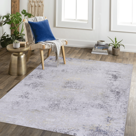 8x10 Area Rugs for Living Room, Washable Rug, Low-Pile, Non-Slip, Non-Shedding, Foldable, Kid & Pet Friendly - Area Rugs for living room, bedroom, kit