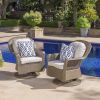 Set of 2 LIAM SWIVEL CLUB CHAIRS