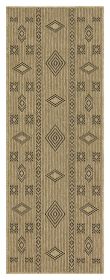 Earth GC_NTL1001 Jute/Black 2 ft. 7 in. x 7 ft. 3 in. Indoor/Outdoor Area Rug