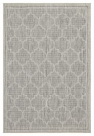 Sunshine GC_HAR2006 Silver 5 ft. 3 in. x 7 ft. 3 in. Indoor/Outdoor Area Rug