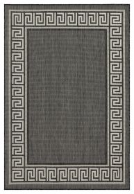 Sunshine GC_HAR2002 Anthracite 7 ft. 10 in. x 10 ft. 3 in. Indoor/Outdoor Area Rug