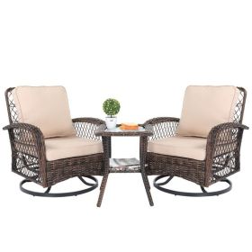 3 Pieces Patio Bistro Set