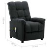 Massage Recliner Dark Grey Fabric