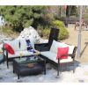 4 Piece Outdoor Furniture Set with Storage Box