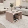 Pearl Black Coffee Table with Open Storage