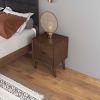 Alexandra Brown Night Stand with 2 Drawers