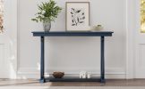 TREXM 48-Inch Rustic Vintage Console Table --- Farmhouse Style Entryway Table with Open Shelf and Sturdy Construction for Entryway and Living Room (Na