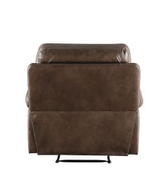 Aashi Recliner (Power Motion); Brown Leather-Gel Match