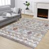 Loft Shag GC_CZY1008 Multi 7 ft. 10 in. x 9 ft. 10 in. Shaggy Area Rug