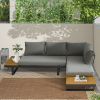 L-Shaped Aluminum Patio Sectional