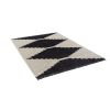 Black & Ivory Modern Area Rug