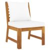 4 Piece Acacia Wood Patio Lounge Set