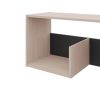 Pearl Black Coffee Table with Open Storage