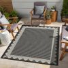 Sunshine GC_HAR2014 Anthracite 5 ft. 3 in. x 7 ft. 3 in. Indoor/Outdoor Area Rug