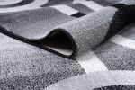 Jersey Area Rugs, Carpets For Livingroom, 7x10 Area Rugs ,3987 Black-Grey