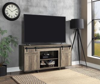 ACME Bellarosa TV STAND (SAME AS 91608) Gray Washed Finish LV01440