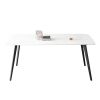 J3710 Porcelain Dining Table White 63''