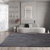 Fluffy Luxury Large Area Rug, Non-Skid Fleece Carpets For Bedroom,Living/Kids Room ,Home Décor, Soft Plush Furry, Floor Rug (5x7 Feet, Grey),Washable