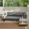 L-Shaped Aluminum Patio Sectional