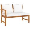 4 Piece Acacia Wood Patio Lounge Set