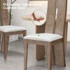 Dining Chair Set of 2 MDF, sponge .PU Leather Upholstered Cushion Seat Wooden Back Side Chairs Wood Armless Dining Chairs with High Back.