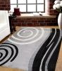 Jersey Area Rugs, Carpets For Livingroom, 7x10 Area Rugs ,045 Black-Grey