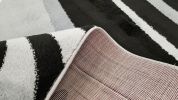 Jersey Area Rugs, Carpets For Livingroom, 7x10 Area Rugs ,045 Black-Grey