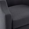 Isabelle Ashen Grey Swivel Glider Barrel Chair