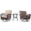 3 Pieces Patio Bistro Set